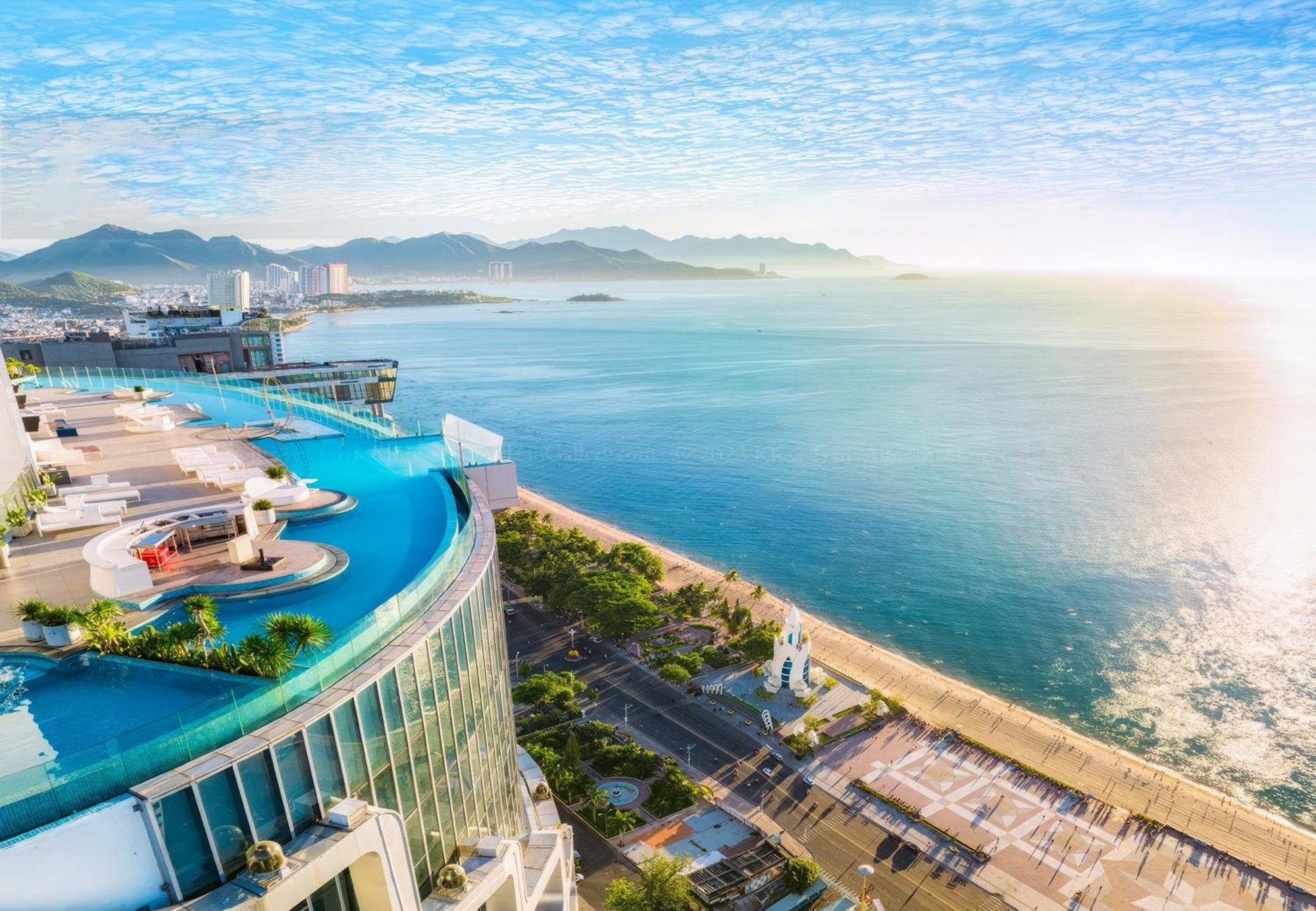 Az Five Stars Ocean View Apartment На Транг Екстериор снимка